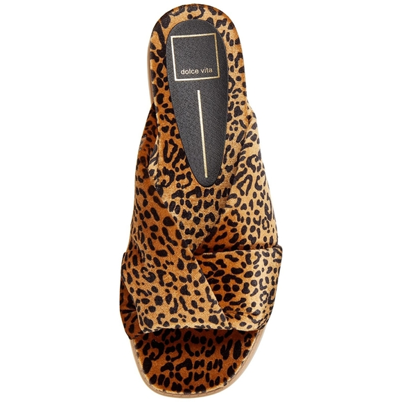 Dolce Vita Garit Leopard Print Slippers - Picture 1 of 9